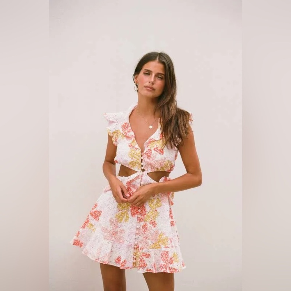 SABO SKIRT- Santa Clara Cutout Dress - Pollen